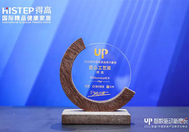 得高初心不改，匠心永存，榮譽加冕2020中國家居品牌“匠心工藝獎” 圖片1