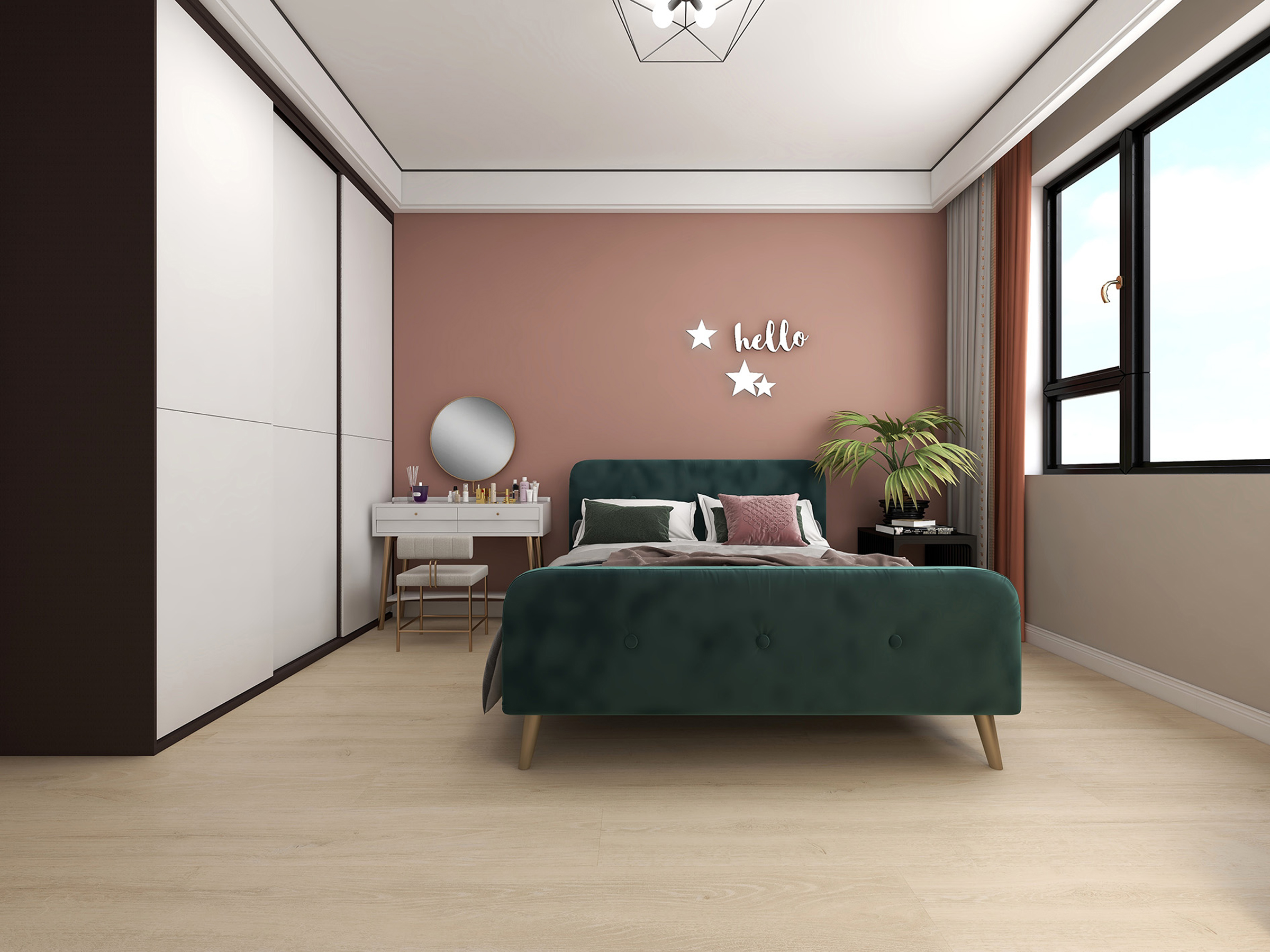 得高環(huán)保地板，適用地熱，溫暖愛家 IM3545北歐