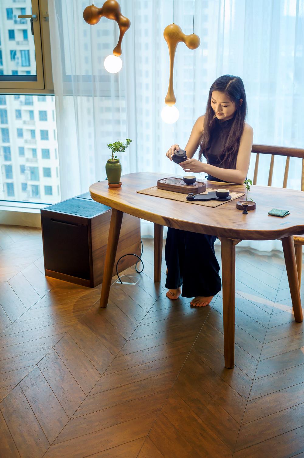 中式風新家的靈魂，居然是這塊軟木地板 圖片15
